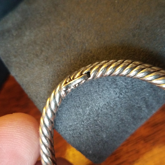 SOLD@! David Yurman18k 750/Gold & Sterling Silv - Picture 10 of 12